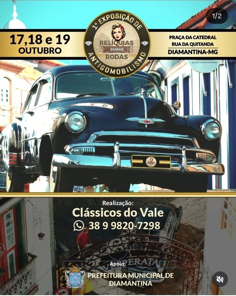 1° EXPOSIÇÃO DE ANTIGOMOBILISMO - CLASSICOS DO VALE
