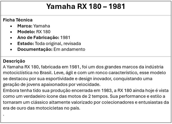 MOTO RX 180